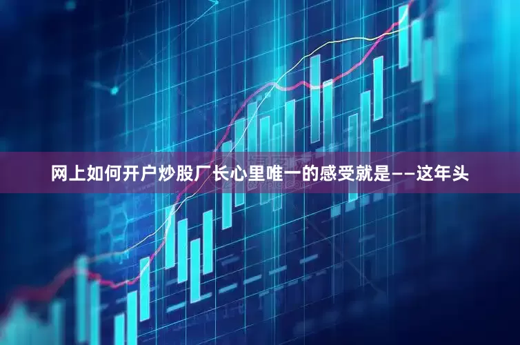 网上如何开户炒股厂长心里唯一的感受就是——这年头